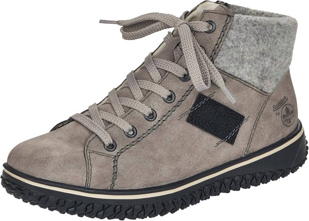 NEW RIEKER women's cordula 30 boots in grey/fog